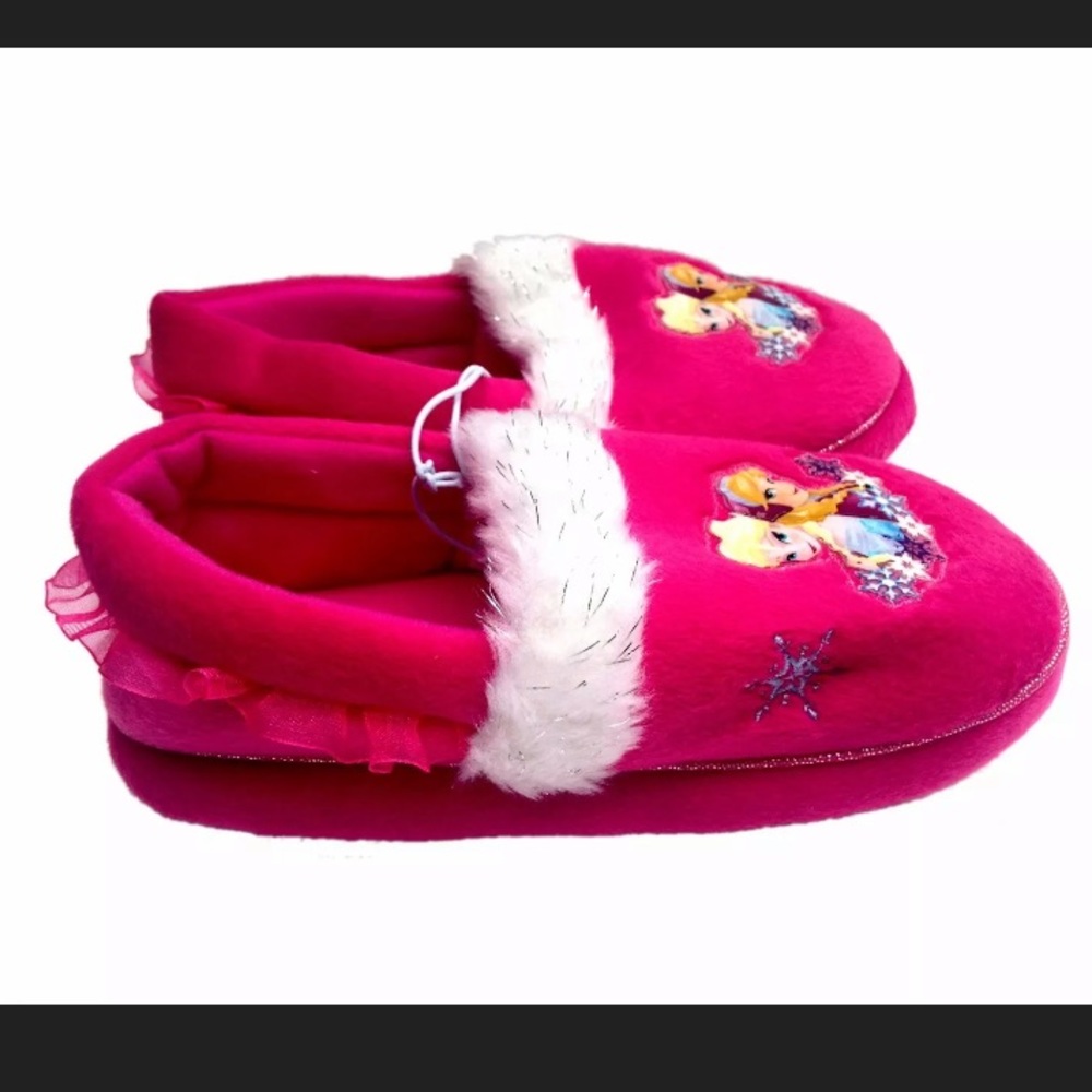 Disney Frozen Slippers 2/3 Girls NWT